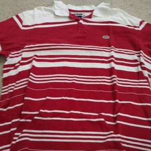 Polo shirt, Red and White stripes, Ecko Unlimited
